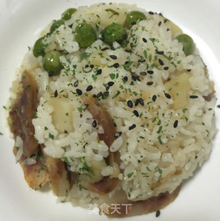 香肠焖饭的做法