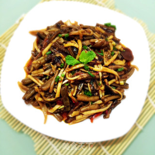 茭白炒鳝丝的做法