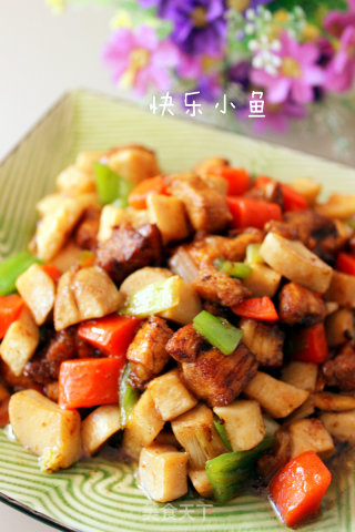 杏鲍菇鸡丁的做法