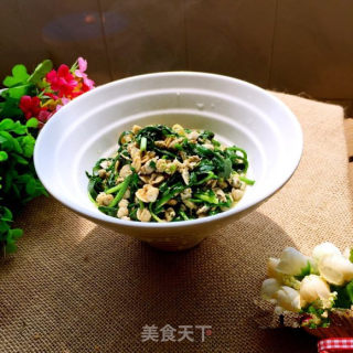 韭菜炒蚬肉的做法