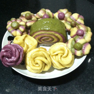 花朵馒头的做法