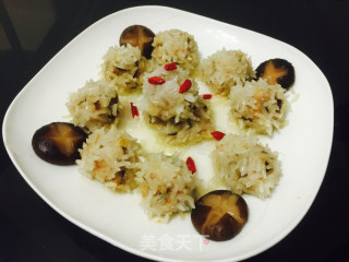 香菇鸡肉珍珠丸的做法