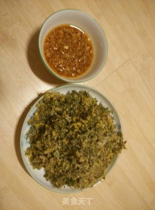 农家菜—蒸饽饽蒿的做法