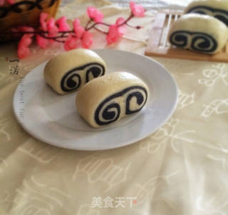 双色如意馒头的做法