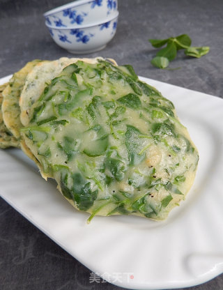 苜蓿鸡蛋饼的做法