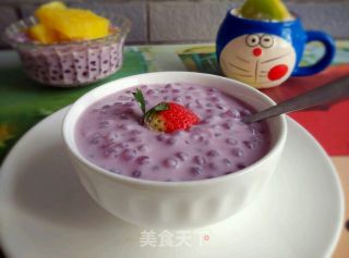 紫薯椰浆西米露的做法