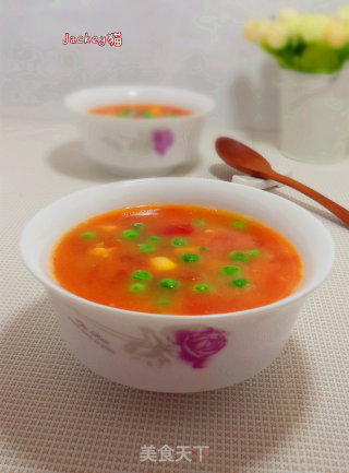 番茄豌豆汤的做法