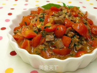 香草西红柿牛肉丁 ★口口牛排 9的做法