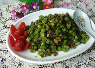 揽菜肉末四季豆的做法