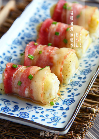 培根薯泥鱼糕卷，美味料理轻松做的做法