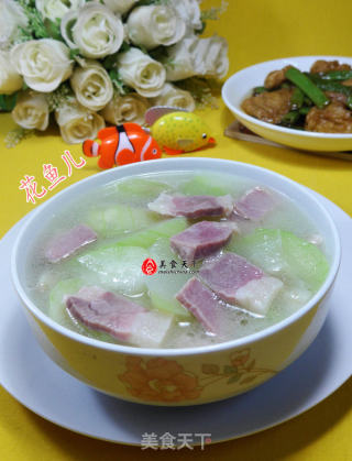 咸肉煮夜开花的做法