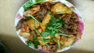 韩式泡菜肥牛锅塌豆腐的做法