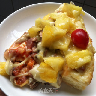 菠萝披萨的做法