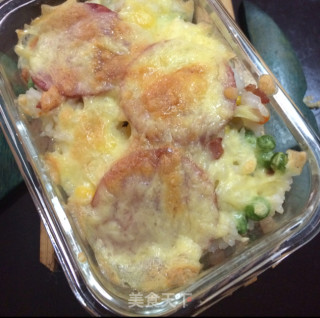 简易版杂菜焗饭的做法