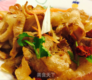 干煸孜盐五花肉的做法