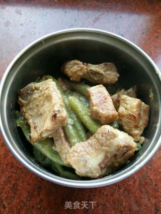 糖排骨豆角的做法
