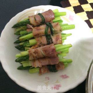 培根芦笋卷的做法