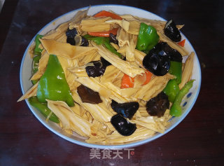 素炒腐竹的做法