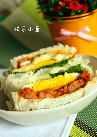 骨肉相连三明治的做法