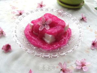 桃花朵朵---惊艳山药的做法