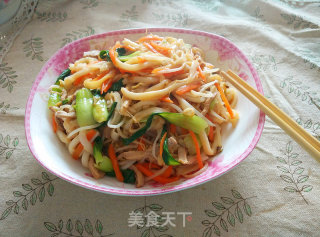 炒乌冬面的做法
