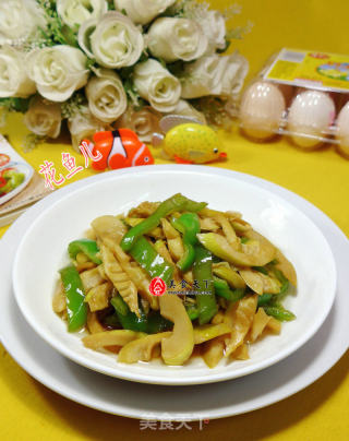 尖椒炒雷笋的做法