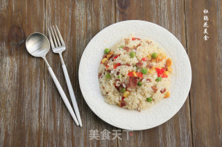 培根杂蔬炒饭的做法