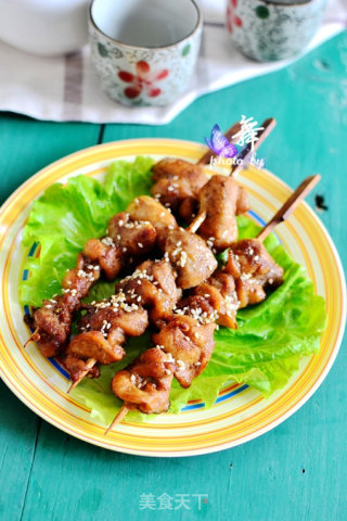 【滋味鸡肉烤串】的做法