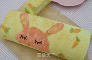 小兔子奶油蛋糕卷