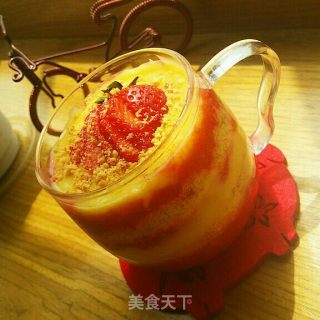 草莓柠檬酱松糕的做法