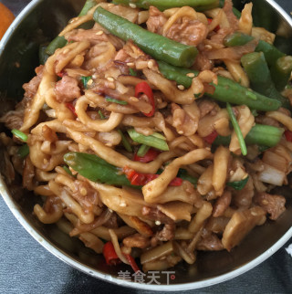 豆角焖面的做法