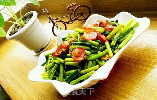 蒜薹腊肉的做法