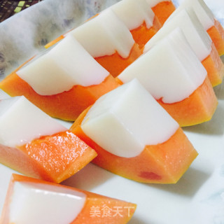 木瓜椰奶冻的做法