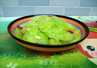 清炒酒糟莴笋的做法