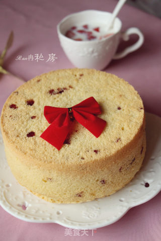 【蔓越莓戚风】的做法