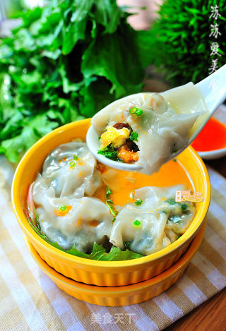 怎样包皮薄馅鲜的弹牙大馄饨——煮一锅富含天然抗生素的美味馄饨的做法