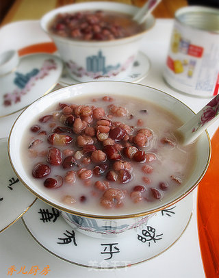 炼乳红豆薏米汤的做法