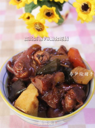 踏青季寻找春天的味道:春笋烩猪手的做法