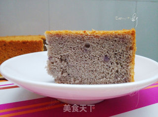 紫薯戚风蛋糕的做法