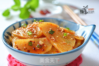 凉拌香辣土豆片的做法