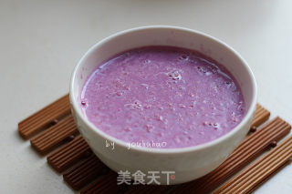 紫薯燕麦牛奶羹的做法