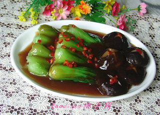 香菇扒油菜的做法