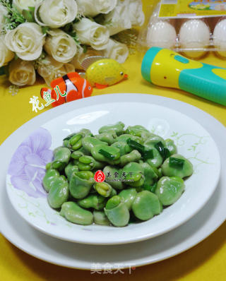 香葱蚕豆的做法