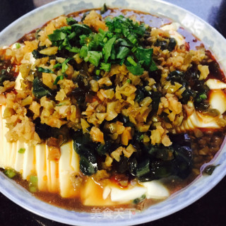 凉拌皮蛋豆腐的做法