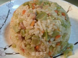 电饭煲肉末豆角饭的做法