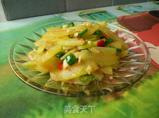 炝炒西瓜皮的做法