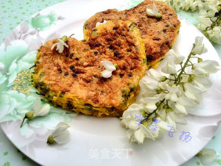 香甜槐花饼的做法