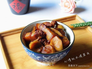 松茸红烧肉的做法