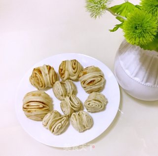 花生酱花卷+椒盐花卷的做法