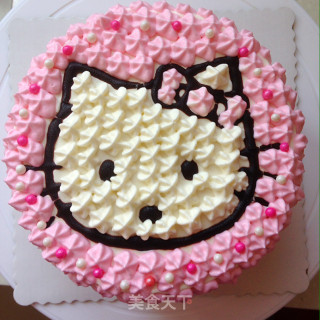 hello Kitty蛋糕的做法